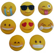 Trade Shop - Bomboniera Faccine Emoji Emoticon In Ceramica Con Calamita Per Compleanno 18anni -