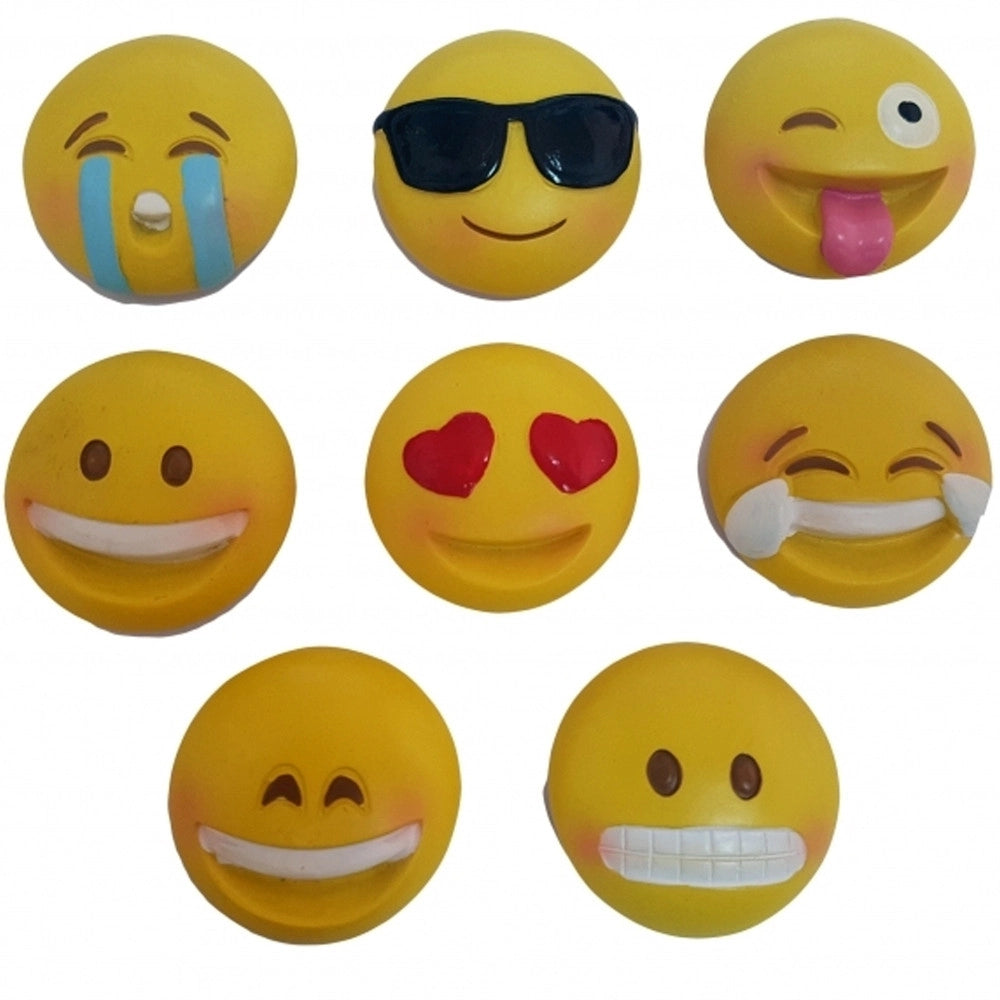 Trade Shop - Bomboniera Faccine Emoji Emoticon In Ceramica Con Calamita Per Compleanno 18anni -