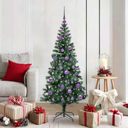 Albero di Natale artificiale con luci integrate Verde 150 cm