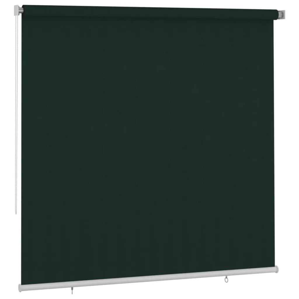 Tenda a Rullo per Esterni 240x230 cm Verde Scuro HDPE 312831