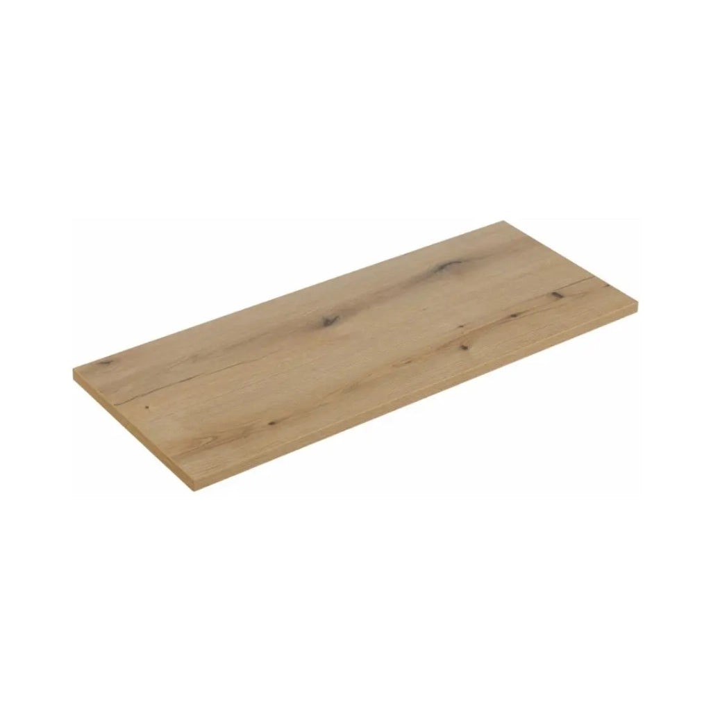 Set VANO cashmere e rovere 120cm: mobile sottolavabo con cassetti e armadietti + lavabi da appoggio bianchi scanalati