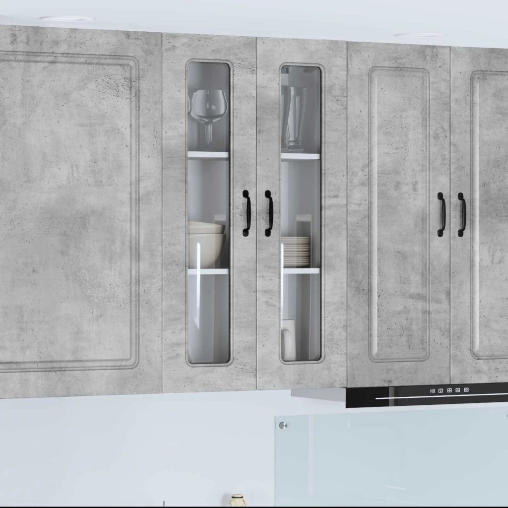 Mobile da cucina-Armadio da cucina Grigio cemento 60 x 31 x 100 cm 628435