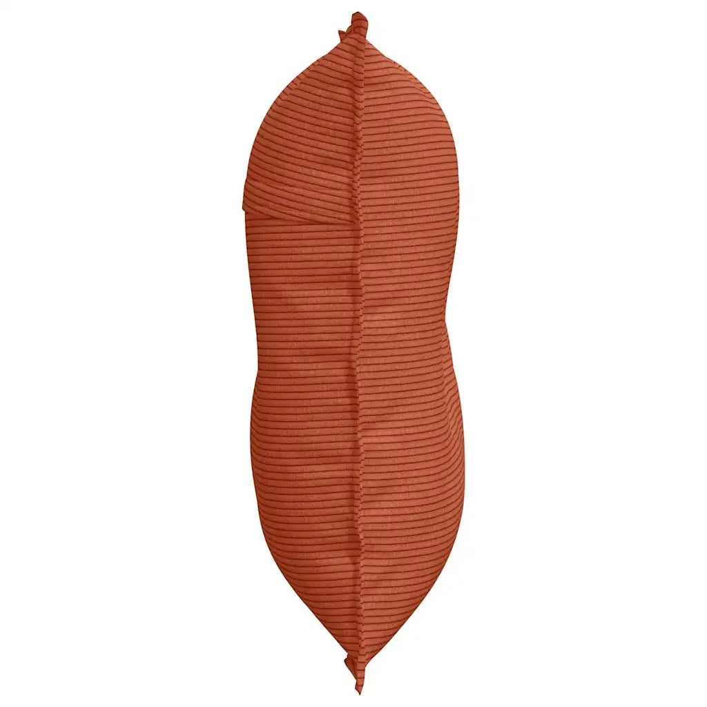 Cuscino per Schiena | Cuscino dorsale Rosso Arancio 80 x 50 cm Tessuto in Cords