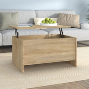 Tavolino Salotto Rovere Sonoma 80x55,5x41,5cm Legno Multistrato cod mxl 18073