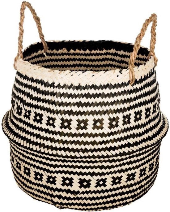 Decorazione interiore con rami di canna - 1 pezzo - nero - canna - 36 x 14-5 cm