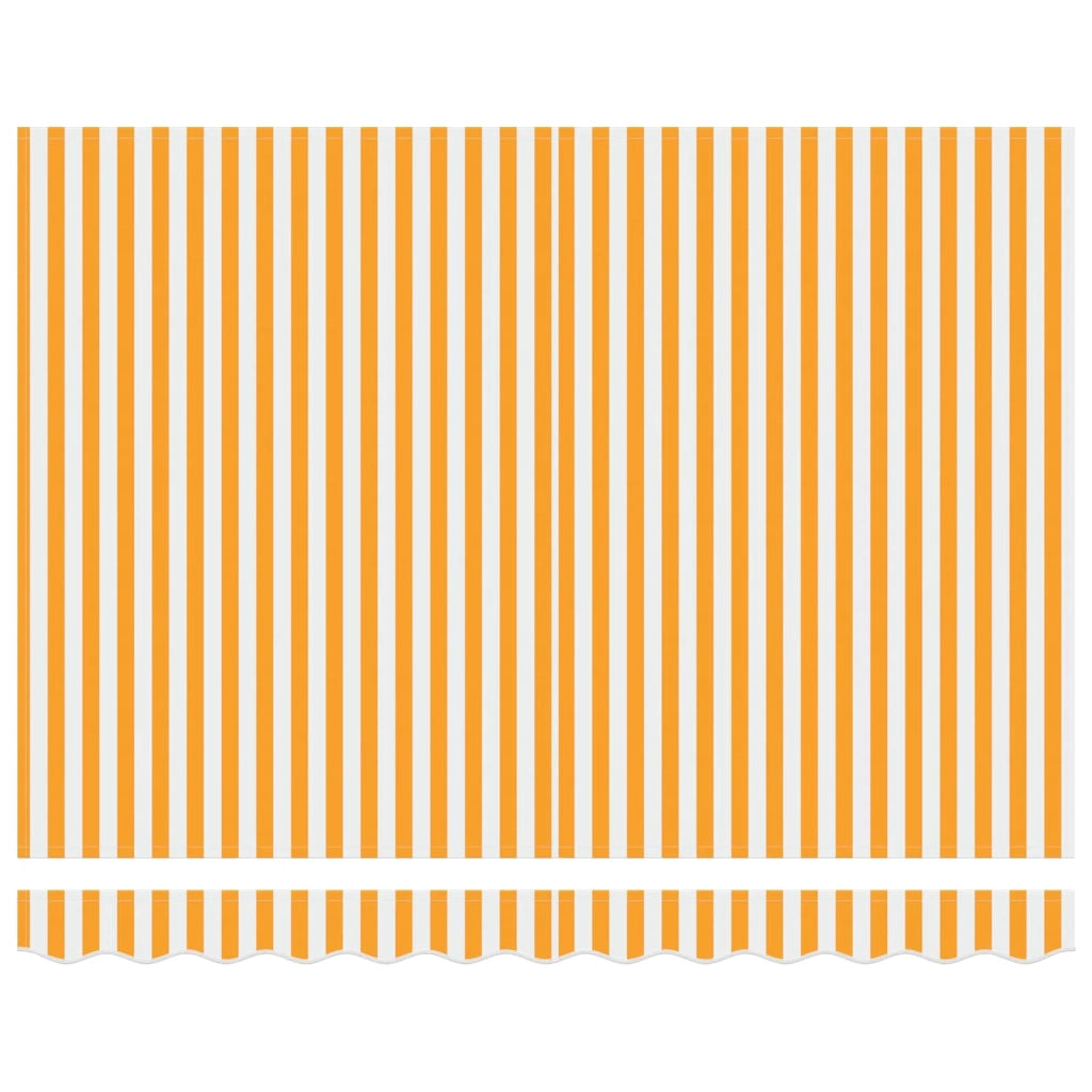 Tettuccio Elettrico Retrattile Giallo e Bianco 3,5 x 2 m CFW6260477
