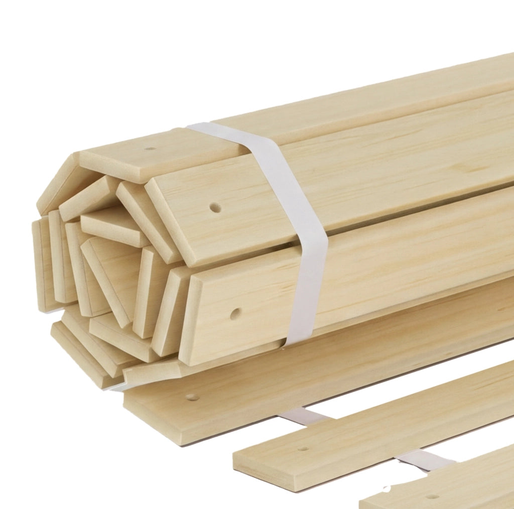 Letto Montessori per bambini in legno di pino con sponde su 4 lati 140x200 cm bianco