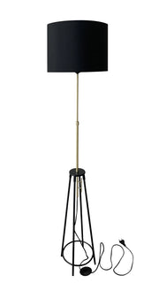 Lampada da terra Candellux Tegola nera 1xE27 154cm