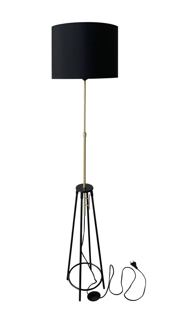 Lampada da terra Candellux Tegola nera 1xE27 154cm