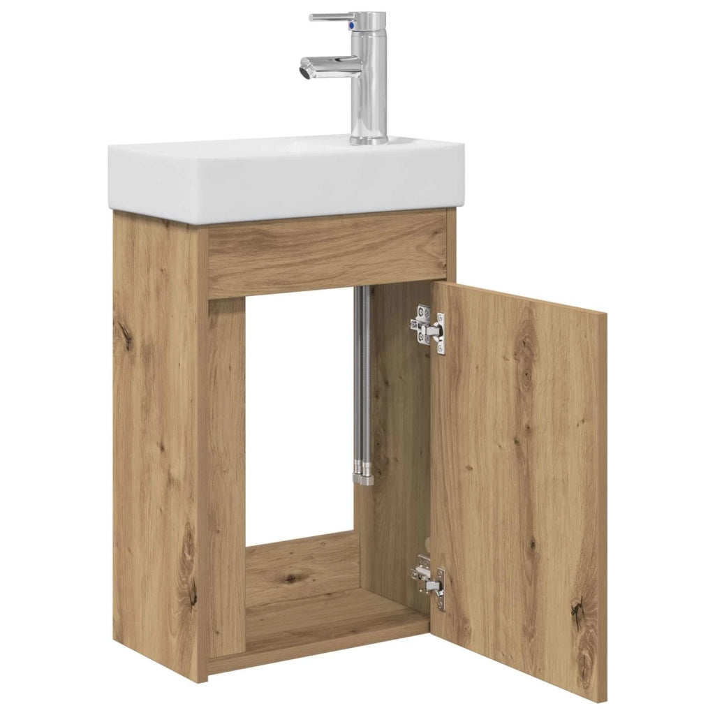 Mobile bagno con rubinetto Rovere Artigianale 889528
