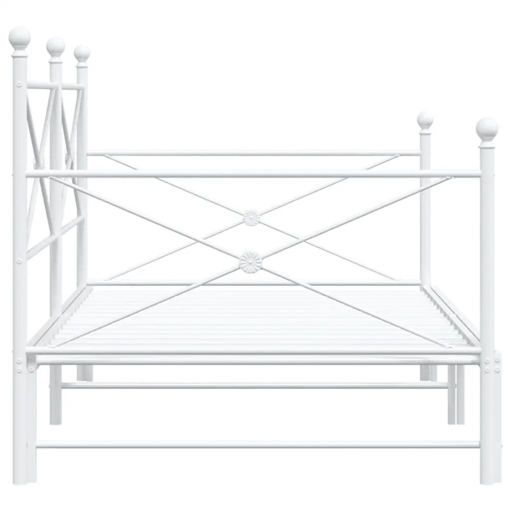 vidaXL Divano Letto Estraibile senza Materasso 100x190 cm in Acciaio