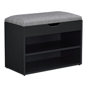Panca portascarpe 46 x 60 x 30 cm nero grigio 03_0007657