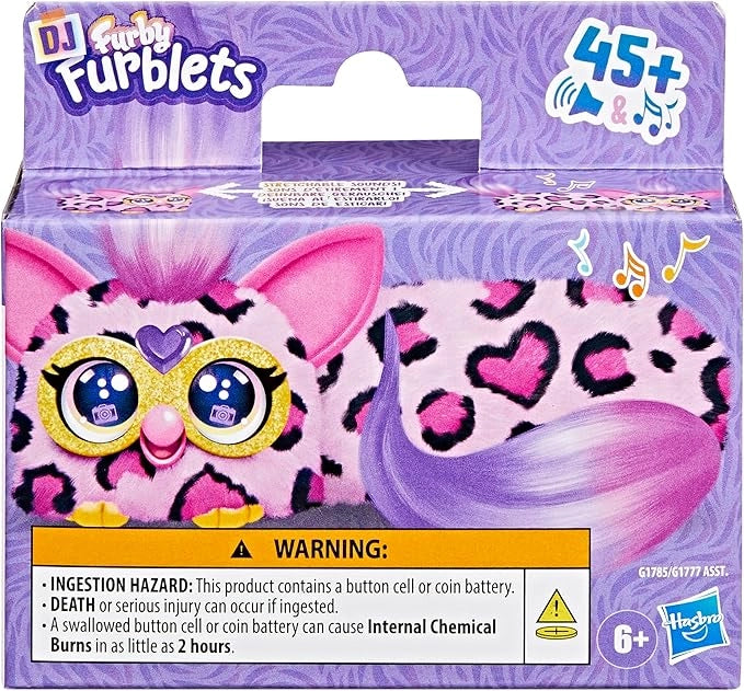 Furby DJ Furblets, Kitt-EE-Luv, Peluche - Hasbro - Piu di 45 suoni estendibili - Hasbro - Eta 6+