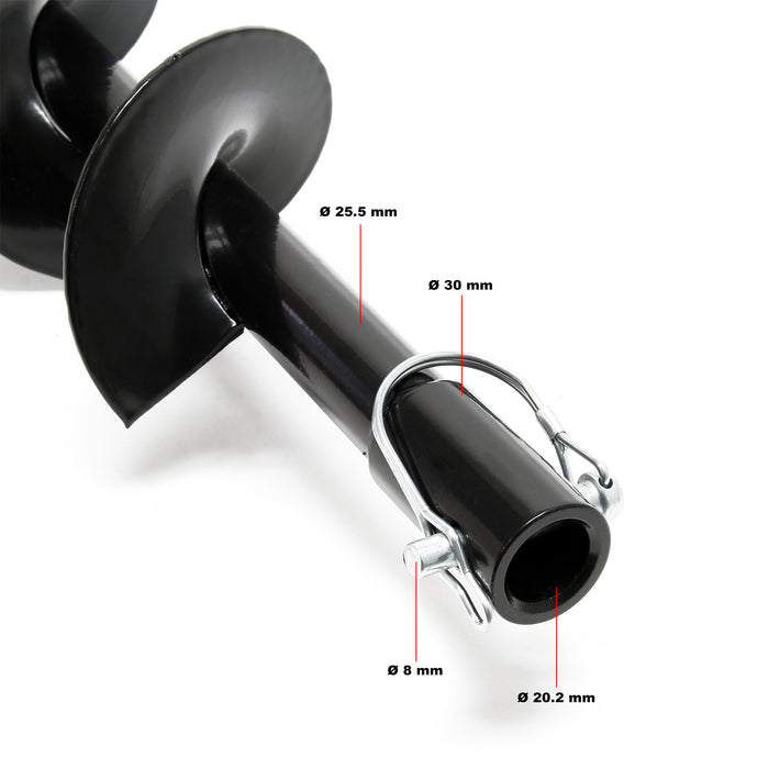 Punta elicoidale per trivella in ghisa 100mm coclea di ricambio per mototrivella