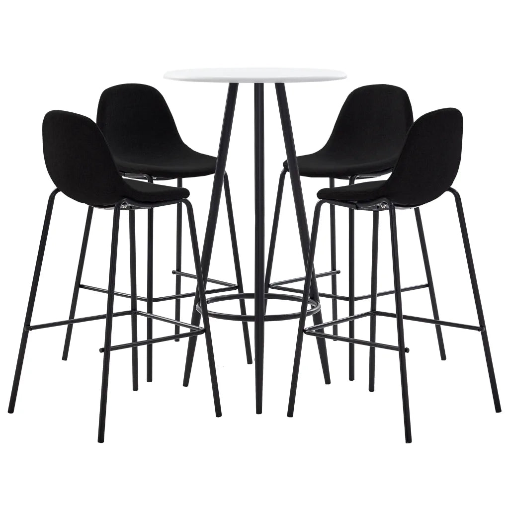 Set da Bar 5 pz in Tessuto Nero cod mxl 16640