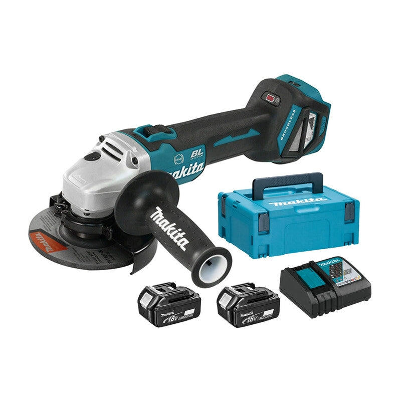 MAKITA SMERIGLIATRICE  18V C/2 BATT. 5AH DGA513RTJ- 1,0 pz