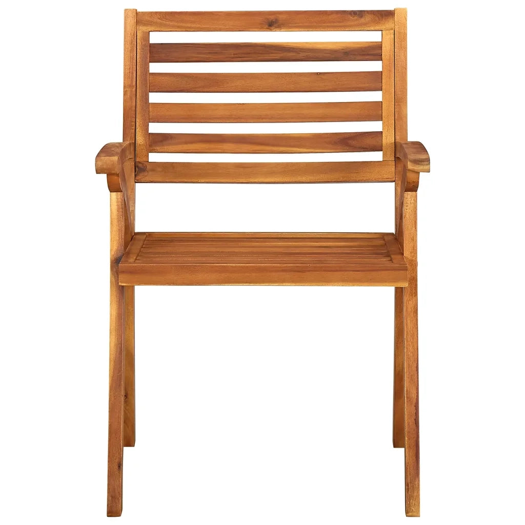 Sedie da Giardino con Cuscini 8 pz in Legno Massello di Acacia 3075220