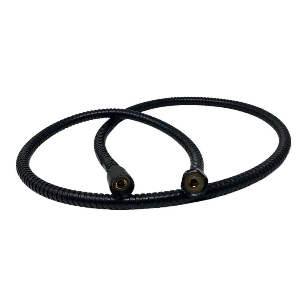 Flessibile Doccia 150 cm Attacco 1/2" Disponibile in Colore Bianco o Nero Nero