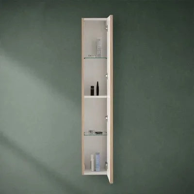 Pensile bagno sospeso cannettato H 150 cm rovere chiaro Bali