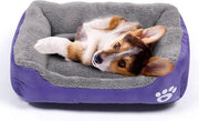 Letto per cani, copertura per gatto e cuscino per piccoli animali domestici, impermeabile, morbido e lavabile (blu)