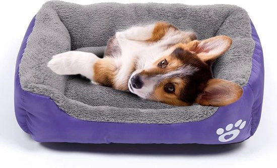 Letto per cani, copertura per gatto e cuscino per piccoli animali domestici, impermeabile, morbido e lavabile (blu)