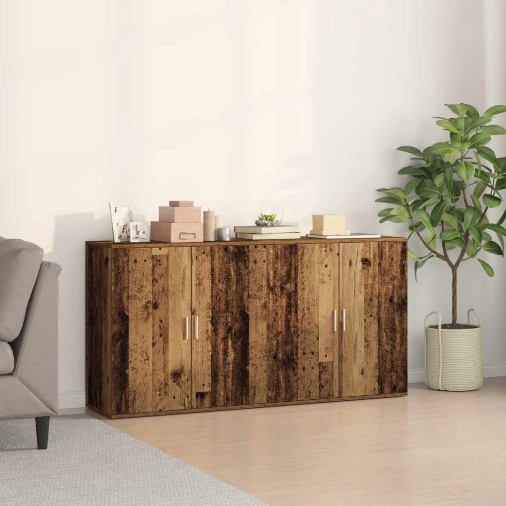 Credenza 2 pcs Legno vecchio 79 x 38 x 80 cm Legno multistrato 3334308