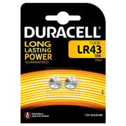 PILA PER L'ELETTRONICA 'LR43' Blister 2 pezzi - 10 pezzi- DURACELL