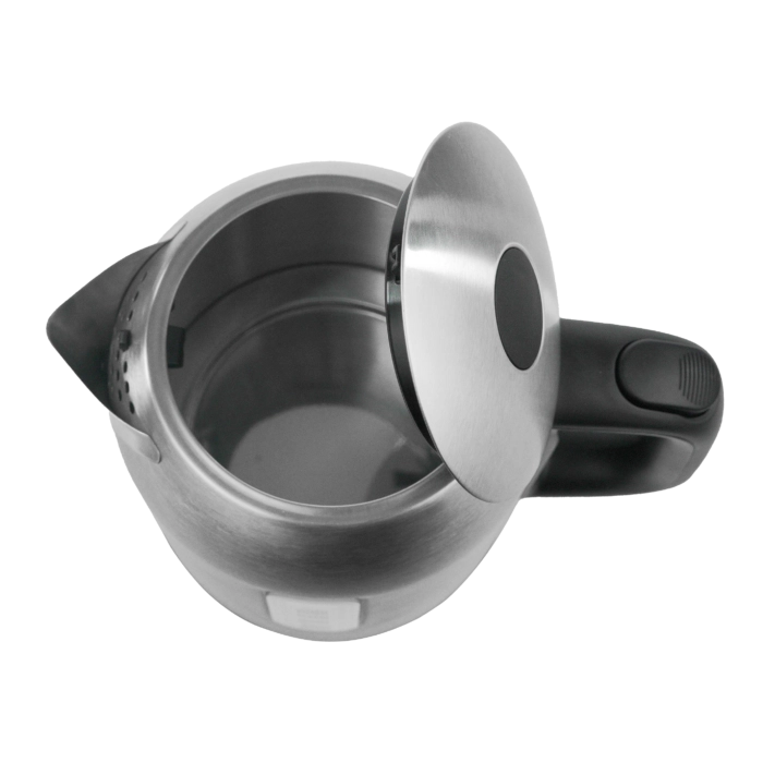 Bollitore elettrico 1L 2200W in acciaio inox, base girevole 360° con autospegnimento e resistenza nascosta - Sogo