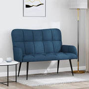 Sofa a Due Posti Blu 115 x 61 x 87 cm Tessuto 42028937
