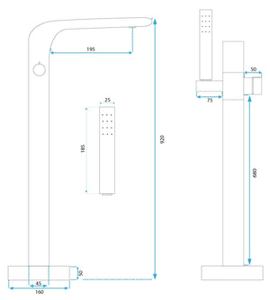 Rubinetto Indipendente Rea Clark Chrome