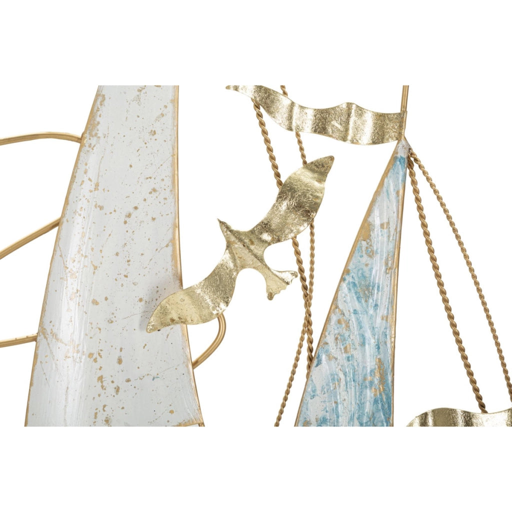 Decorazione in Metallo 3D Barche 6, Multicolore, Metallo, 51,4x4x87 cm