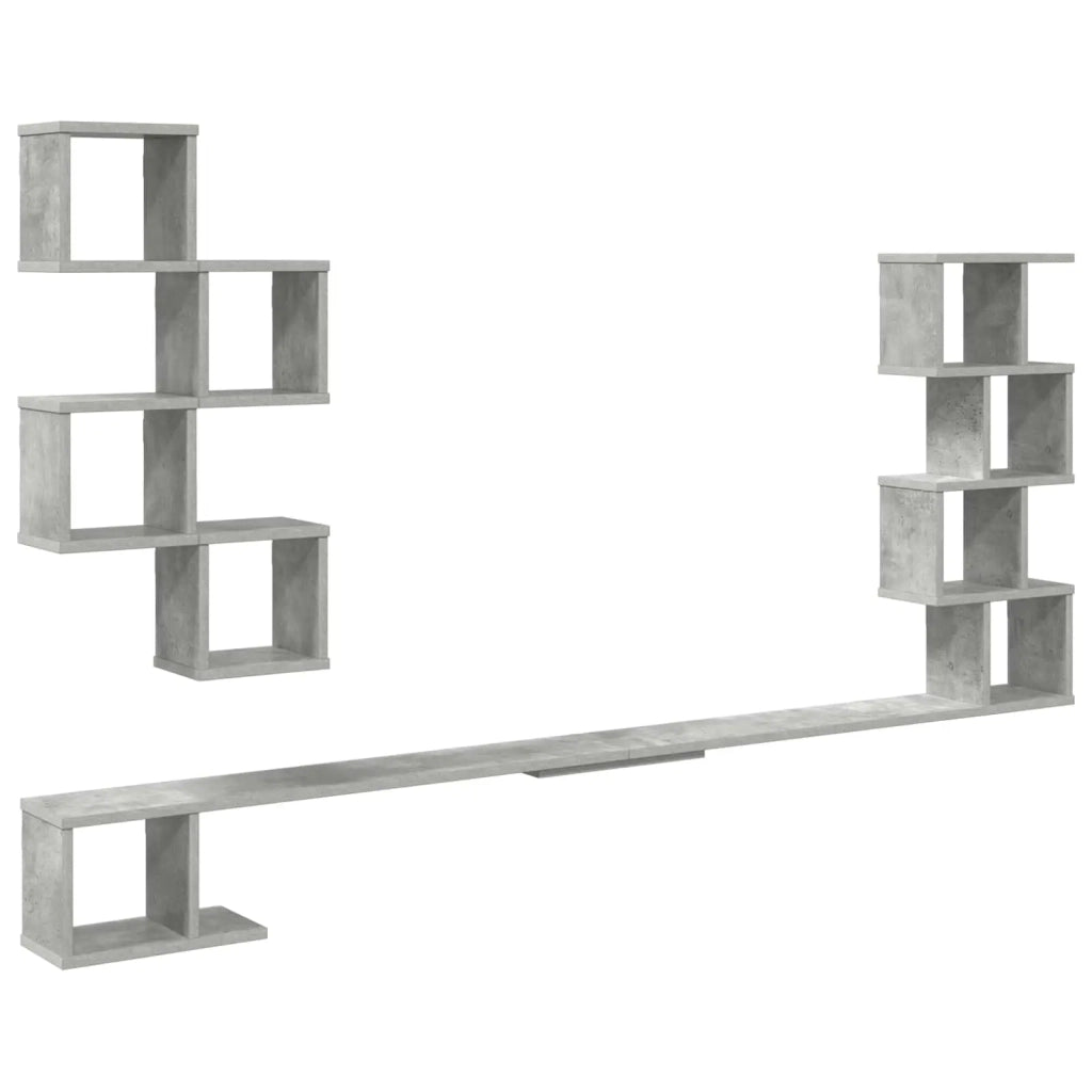 Mensola per TV da muro Grigio Cemento 160 x 15 x 94 cm 8012311