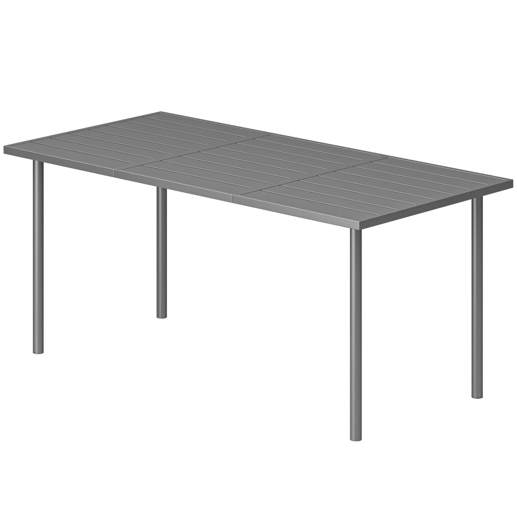 Tavolo da pranzo da esterno ¨C zephmum ¨C rettangolare, 165x80 cm, metallo