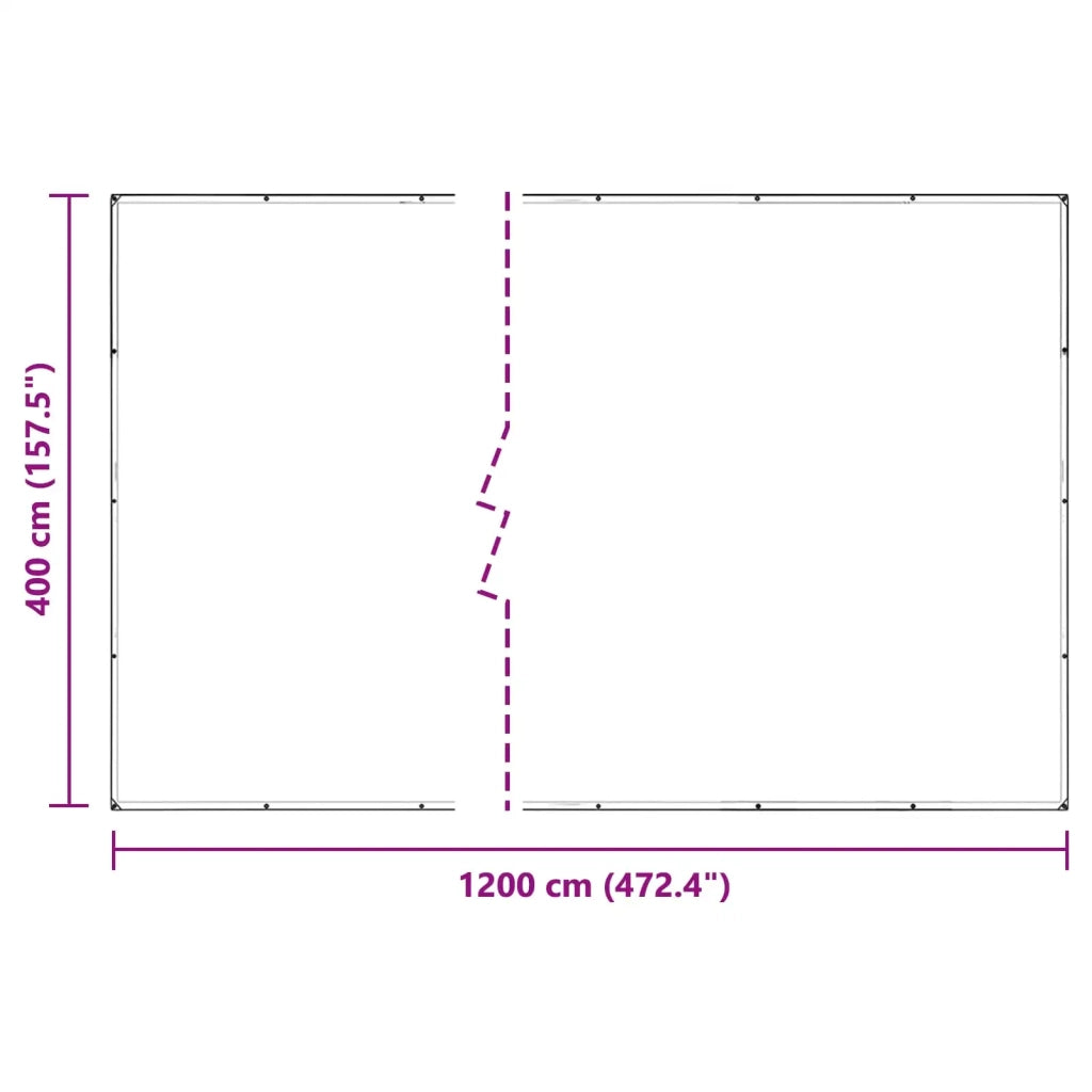 Copertura per Piante Trasparente 4 x 12 m PVC CFW8648044