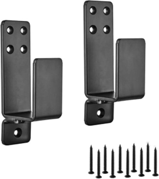 Sostegni in acciaio a forma U per rinforzamento delle porte di garage, magazzini e capanni - Set da 2 - Compatibile con 2 x 4 legno