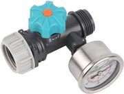 Regolatore di pressione adattabile con manometro - G3/4in viti - Maniglia ergonomico - Sistema di controllo di protezione - Regolazione della pressione visualizzata - Valvola di pressione dell'acqua