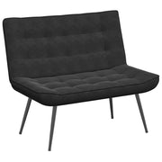 Panca Nera 110x74x84 cm in Velluto CFW9736780