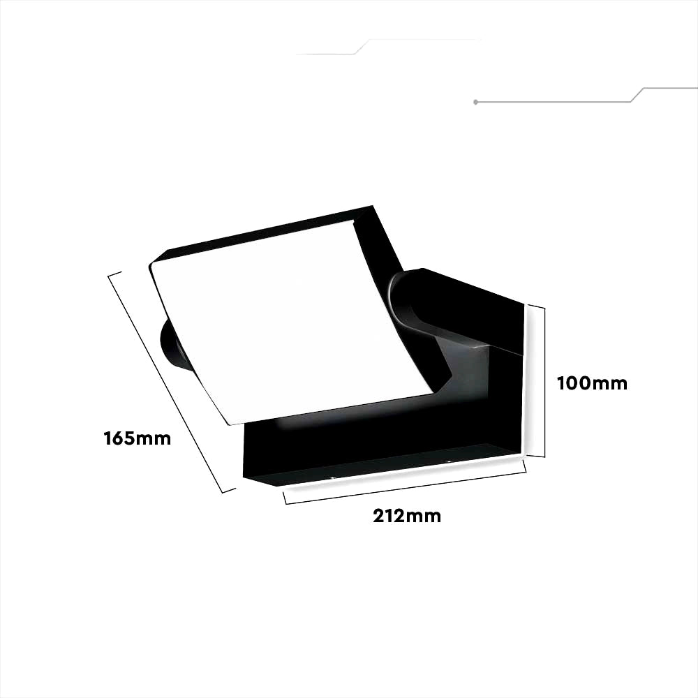 Applique esterna nera LED 4000K 17W IP65 2520lm V-TAC