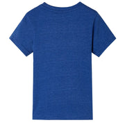 Maglietta da Bambino Blu Scuro Mélange 128 12487