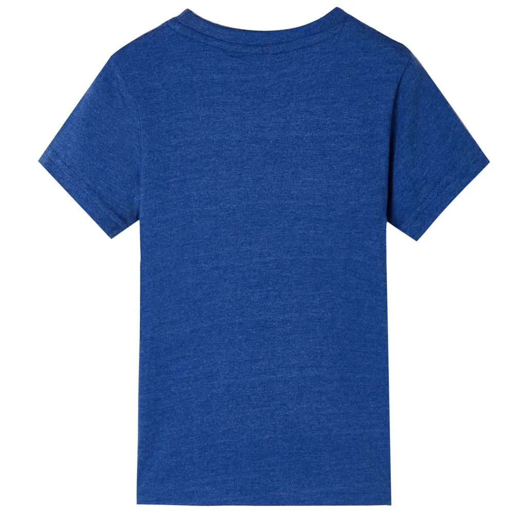 Maglietta da Bambino Blu Scuro Mélange 128 12487