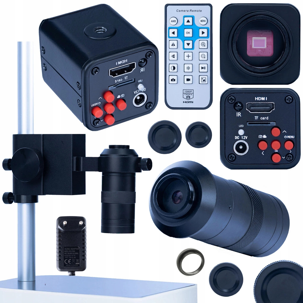 Set Microscopico Norma Black Pro 3 in 1 – Camera HDMI 1080P, Obiettivo 100x, Piattaforma 50mm/40mm
