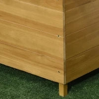 Letto Rialzato con 3 Scaffali, con Supporto per Rampicanti, Resistente alle Intemperie, Legno Massello, 63 cm x 39 cm x 160 cm, Naturale