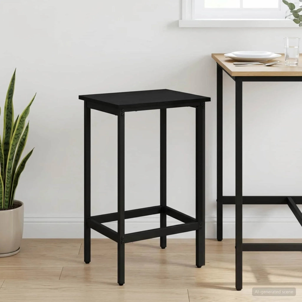 Sgabello da bar Rovere Nero 40 x 32 x 64 cm 8006127