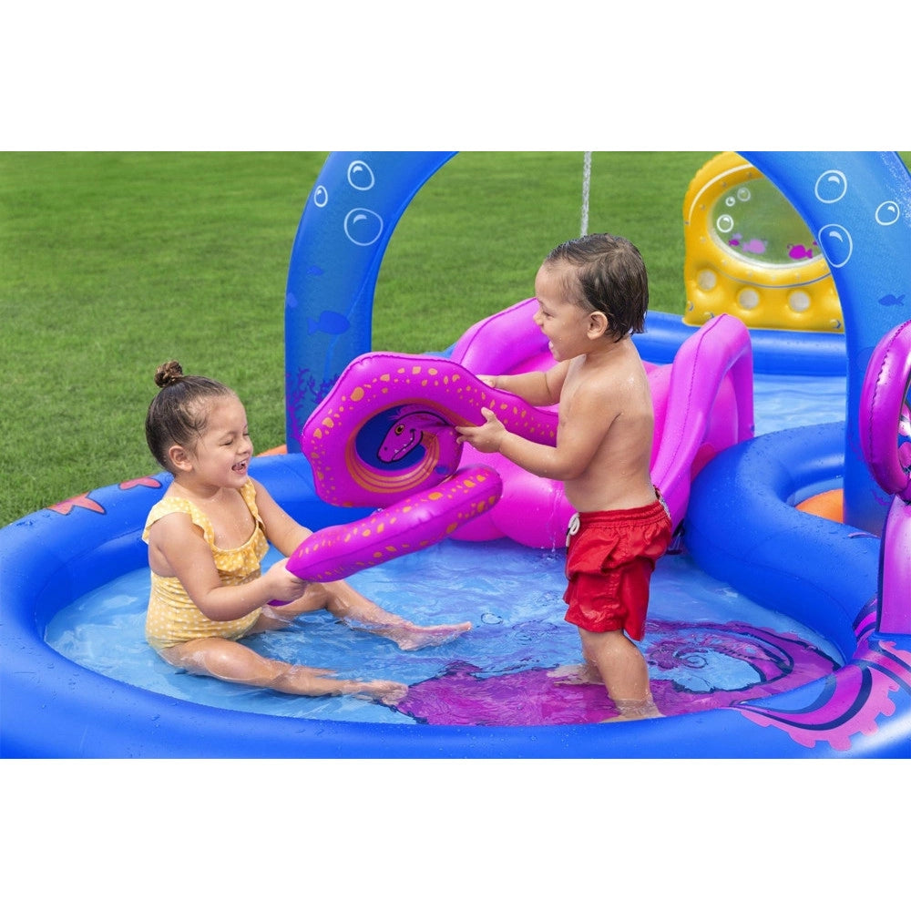 Trade Shop - Play Center Gonfiabile Sea Odyssey Piscina Scivolo Per Bambini 330x188x117cm 53167 -