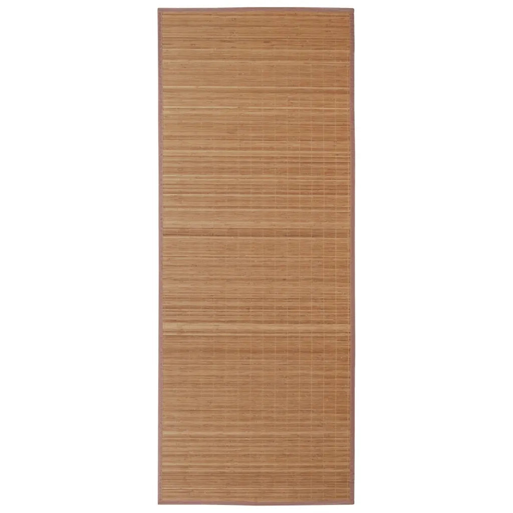 Tappeto del soggiorno | Tappeto Rettangolare in Bamb¨´ Marrone 80 x 300 cm