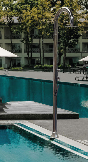 Doccia da Giardino con Soffione e Doccetta Arkema Diamond Inox I345