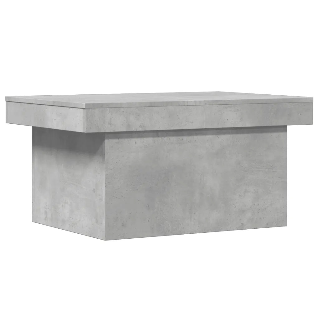 Tavolino Salotto Grigio Cemento 80x55x40 cm Legno Multistrato 840866
