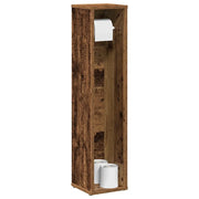 Mobiletto da bagno con portarotolo Legno Antico 20,5x20x90 cm 858513