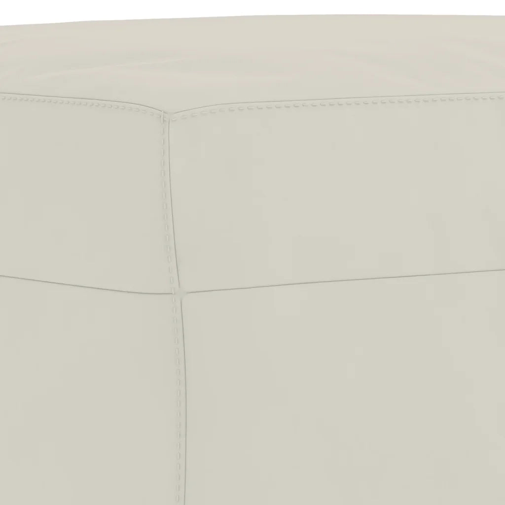 Panca crema 70x35x41 cm in Velluto CFW5146290