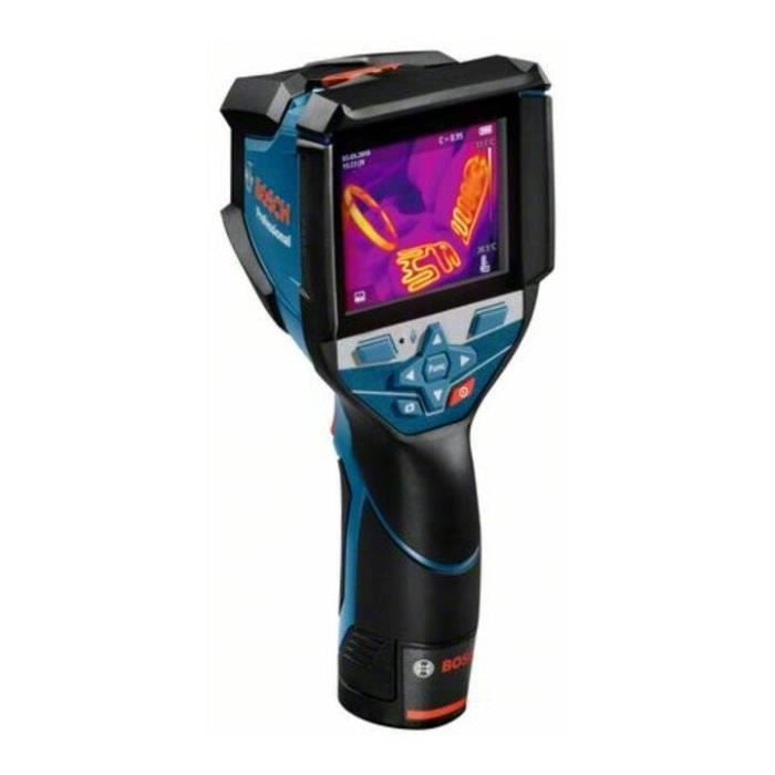 Telecamera termica Bosch Professional GTC 600 C con batteria 12V 2.0Ah, caricabatterie rapido, cavo USB-C, montaggio, in L-Boxx - 0601083500